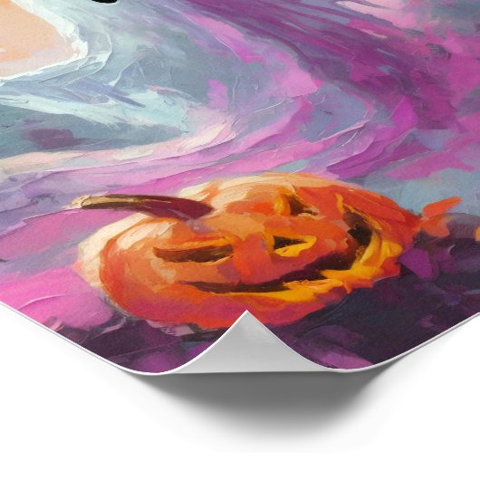 Schattigee Halloween kunst Poster (Hoek)