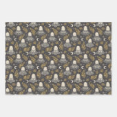 Schattigee Halloween Lace Ghosts Set van drie Inpakpapier Vel (Voorkant 2)