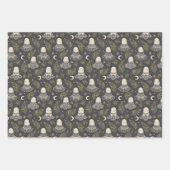 Schattigee Halloween Lace Ghosts Set van drie Inpakpapier Vel (Voorkant)