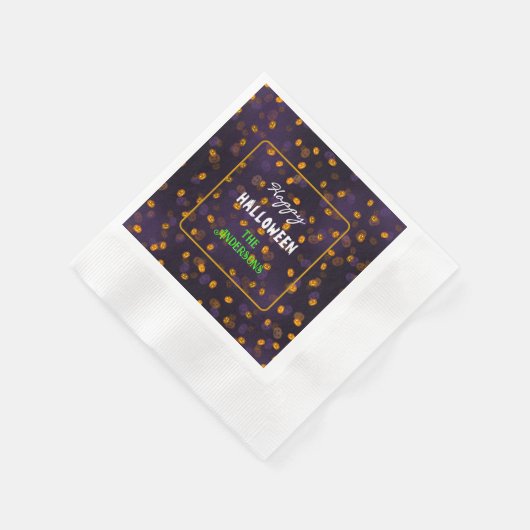 Schattigee Halloween Lachende Pompoenen Coined Coc Servet (Hoek)