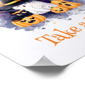Schattigee Halloween Little Boo Baby shower gunstt Poster (Hoek)
