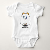 Schattigee Halloween Little Boo Ghost gepersonalis Romper (Voorkant)