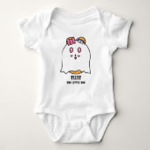 Schattigee Halloween Little Boo Girl Ghost Custom Romper (Voorkant)