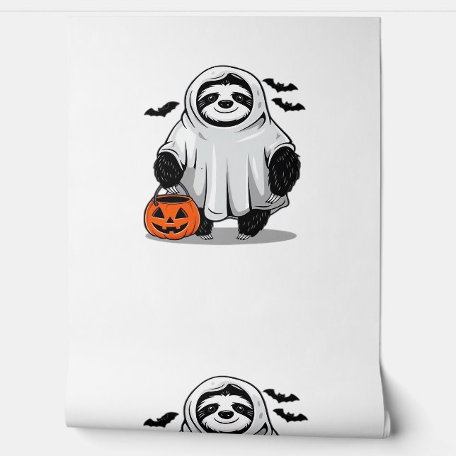 Schattigee Halloween Luiaard T-Shirt Schattig en S Behang (Afrollen)