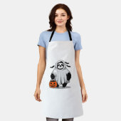 Schattigee Halloween Luiaard T-Shirt Schattig en S Schort (Gedragen)