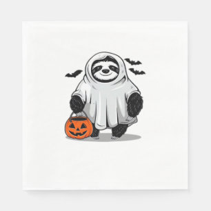 Schattigee Halloween Luiaard T-Shirt Schattig en S Servet