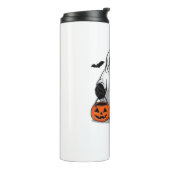 Schattigee Halloween Luiaard T-Shirt Schattig en S Thermosbeker (Gedraaid links)