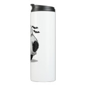 Schattigee Halloween Luiaard T-Shirt Schattig en S Thermosbeker (Geroteerd rechts)