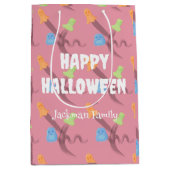 Schattigee Halloween met geesten, op maat Medium Cadeauzakje (Voorkant)