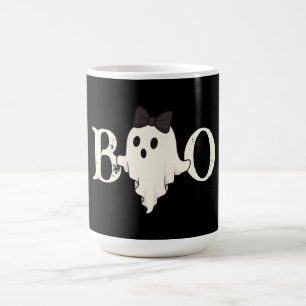 Schattigee Halloween Mok - "Boo" Ghost met boog