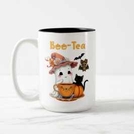Schattigee Halloween Mok Boo-Tea Ghost Bat Cat