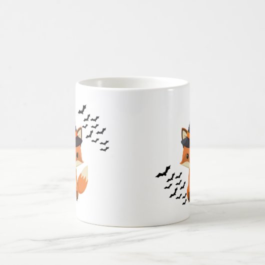 Schattigee Halloween Mok met Fox en Witch Pet, Fun (Center)