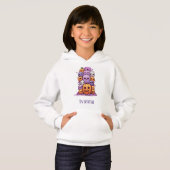Schattigee Halloween Monogram Letter I Hoodie (Voorkant volledig)