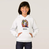 Schattigee Halloween Monogram Letter Q Hoodie (Voorkant volledig)