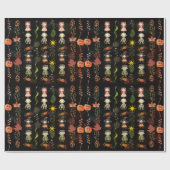 Schattigee Halloween Monster Witch Cadeaupapier (Vlak)