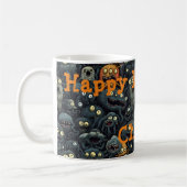 Schattigee Halloween Monsters, Gepersonaliseerde N Koffiemok (Links)