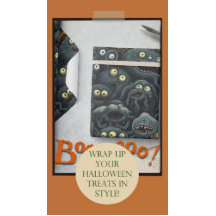 Schattigee Halloween Monsters, Sinaasappel, donker