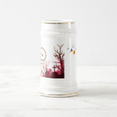 Schattigee Halloween-mummie in Spooky Graveyard -  Bierpul (Center)