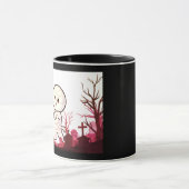 Schattigee Halloween-mummie in Spooky Graveyard -  Mok (Midden)