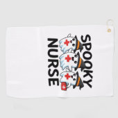 Schattigee Halloween Nurse Ghosts Cartoon Classic Golfhanddoek (Horizontaal)