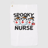 Schattigee Halloween Nurse Ghosts Cartoon Classic Golfhanddoek (Voorkant)