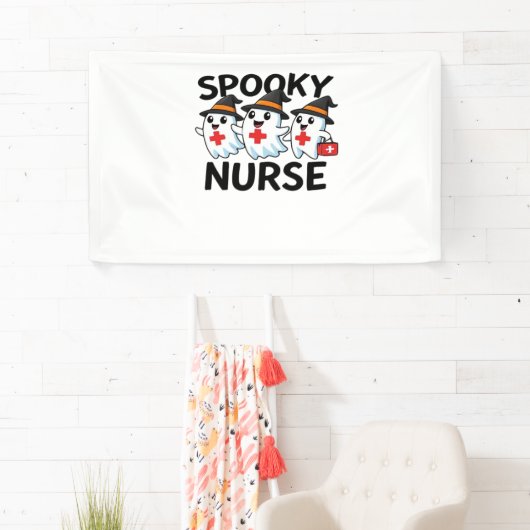 Schattigee Halloween Nurse Ghosts Cartoon Classic  Spandoek (Insitu)