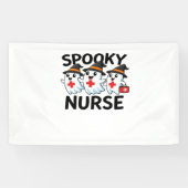 Schattigee Halloween Nurse Ghosts Cartoon Classic  Spandoek (Horizontaal)