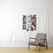 Schattigee Halloween Nurse Ghosts Cartoon Classic  Wandkleed (In Situ (horizontaal))