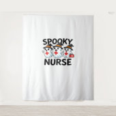 Schattigee Halloween Nurse Ghosts Cartoon Classic  Wandkleed (Voorkant)