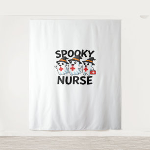 Schattigee Halloween Nurse Ghosts Cartoon Classic  Wandkleed