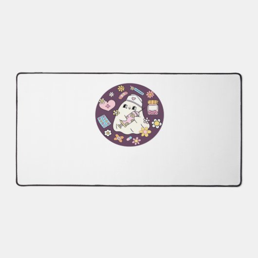 Schattigee Halloween Nurse Oversized T-shirt Bureaumat (Voorkant)