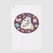 Schattigee Halloween Nurse Oversized T-shirt Golfhanddoek (Voorkant)