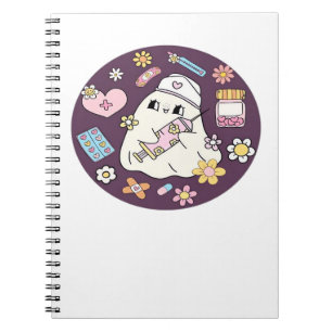 Schattigee Halloween Nurse Oversized T-shirt Notitieboek