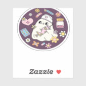 Schattigee Halloween Nurse Oversized T-shirt Sticker (Vel)