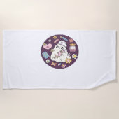 Schattigee Halloween Nurse Oversized T-shirt Strandlaken (Voorkant)