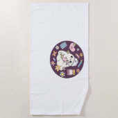 Schattigee Halloween Nurse Oversized T-shirt Strandlaken (Voorkant)