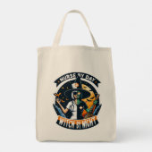Schattigee Halloween Nurse van Day Witch by Night Tote Bag (Achterkant)