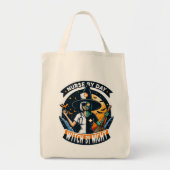Schattigee Halloween Nurse van Day Witch by Night Tote Bag (Voorkant)