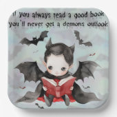 Schattigee Halloween! 👻 Papieren Bordje (Voorkant)