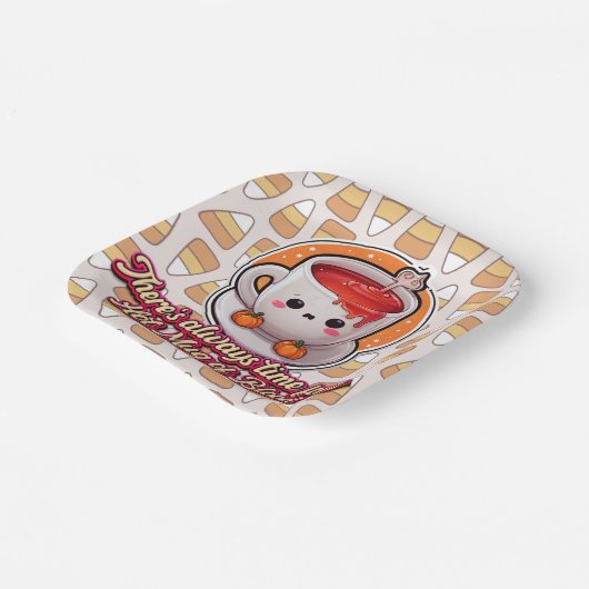 Schattigee Halloween! 👻 Papieren Bordje (Gebogen)