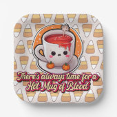 Schattigee Halloween! 👻 Papieren Bordje (Voorkant)