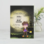 Schattigee Halloween party Joker Kaart (Staand voorkant)