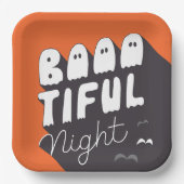 Schattigee Halloween Party Paper Borden Papieren Bordje (Voorkant)