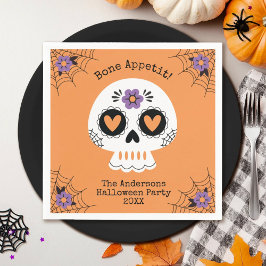 Schattigee Halloween Party Sugar Skull Servet