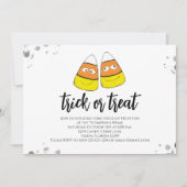 Schattigee Halloween Party Trick or treat Snoep Kaart (Voorkant)