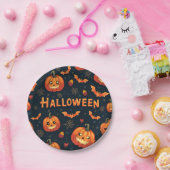 Schattigee Halloween Patroon Party Borden Papieren Bordje (Feest)
