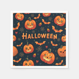 Schattigee Halloween Pattern Party servet