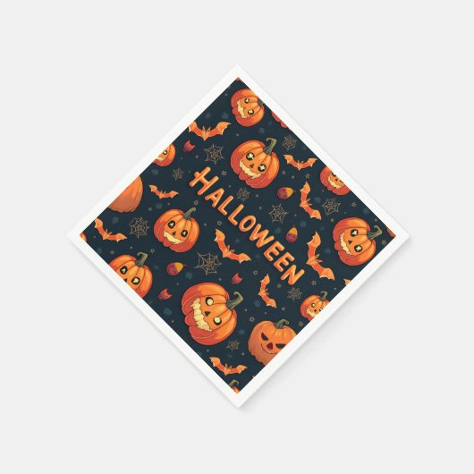 Schattigee Halloween Pattern Party servet (Hoek)