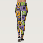 Schattigee Halloween personages Mummies & Skeleton Leggings (Achterkant)