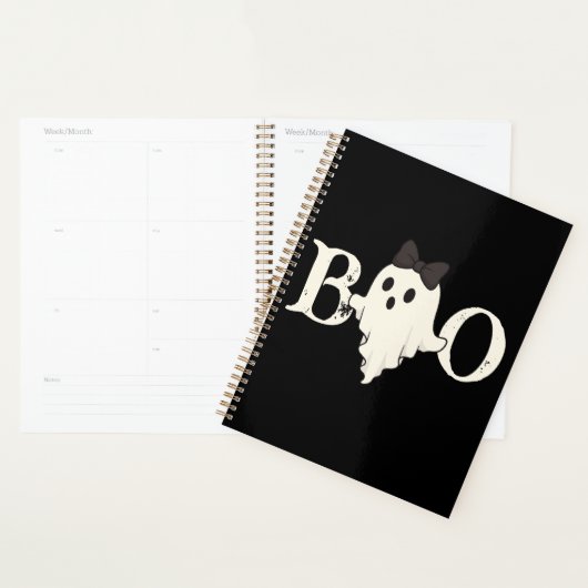 Schattigee Halloween Planner - "Boo" Ghost met Boo (Display)